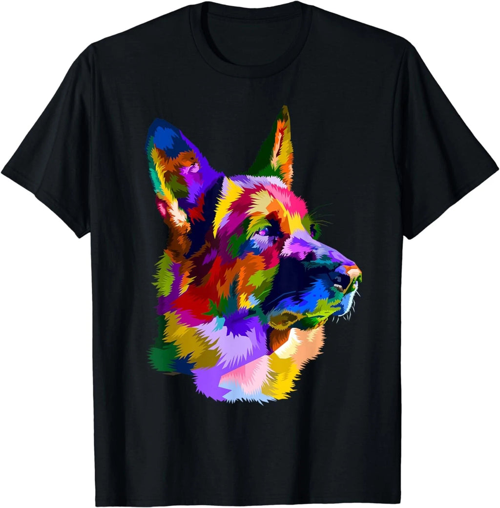 German Shepherd Pop Art Portrait for Dog Owners Gift Unisex T-Shirt