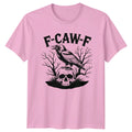 F-Caw-F Raven Skull Gothic Mens T-Shirt Womens Tee Graphic Unisex Top