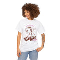 Sh** Happens Coffee Helps/ Retro/ Coffee shirt/ Unisex Heavy Cotton Tee