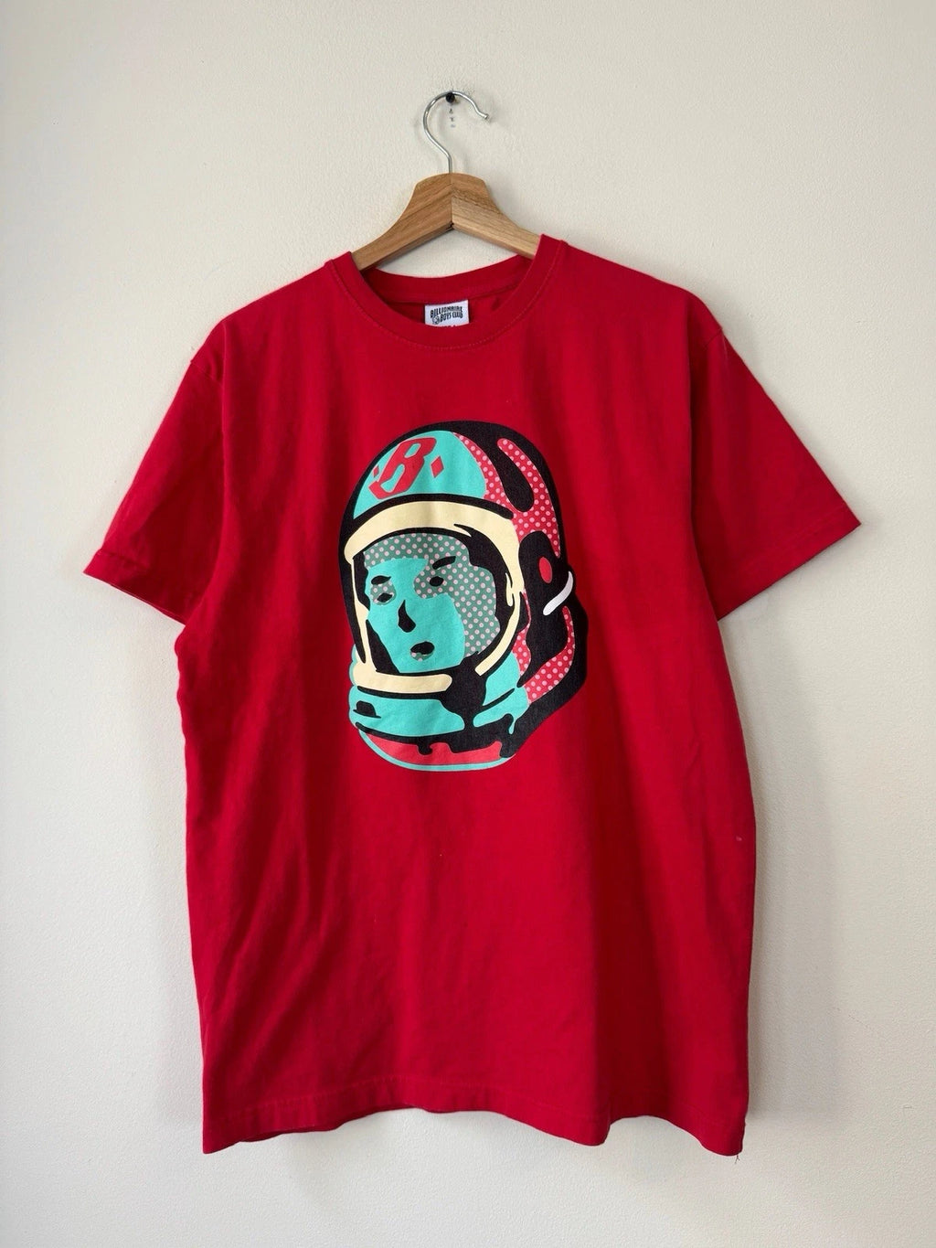 Billionaire Boys Club BBC Pop Art Colorful Astronaut Graphic Red Tee Shirt - L