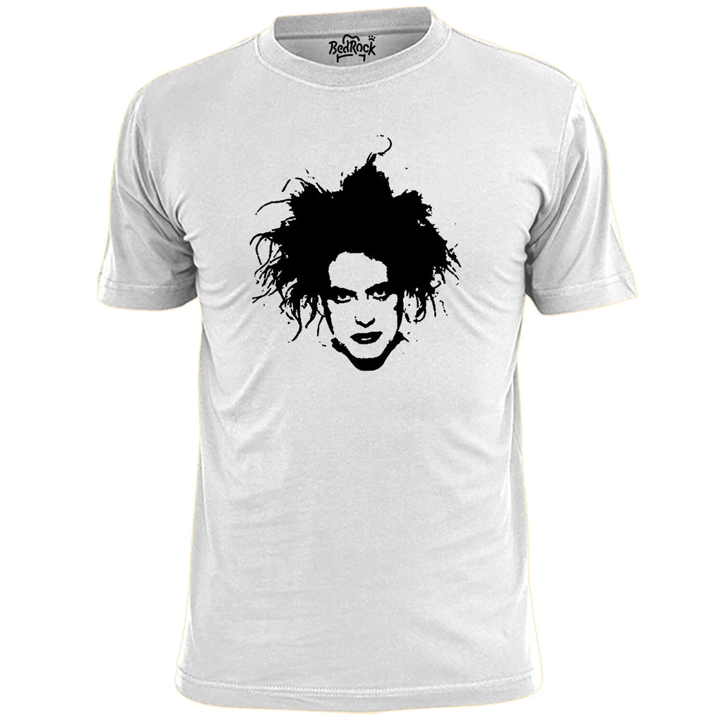 Mens Robert Smith Face Cure T Shirt Music Goth