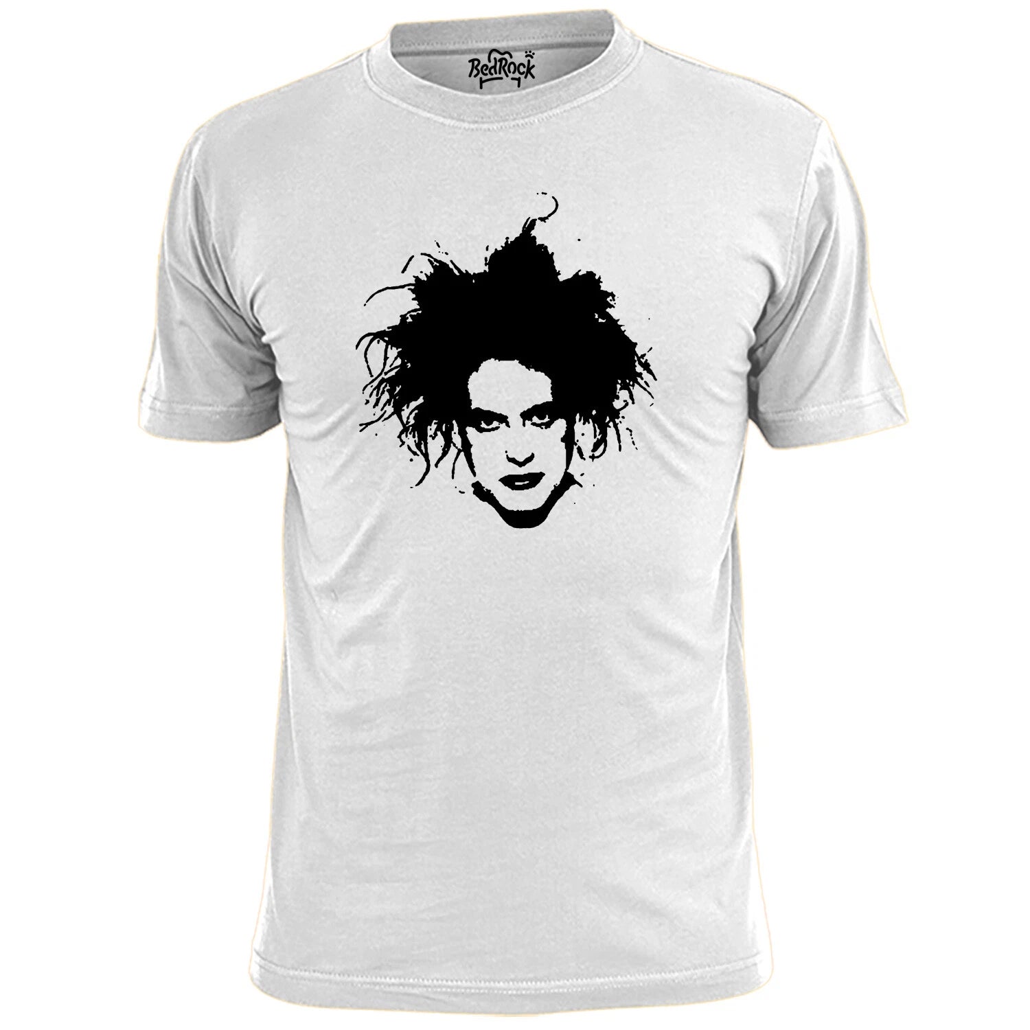 Mens Robert Smith Face Cure T Shirt Music Goth