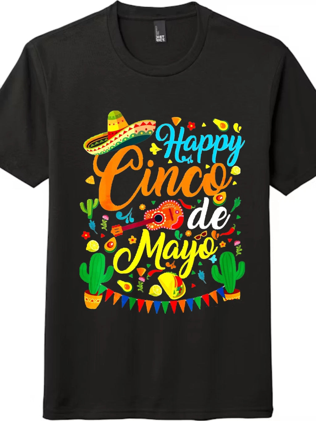 Happy Cinco de Mayo Mexican Fiesta Sombrero T-Shirt