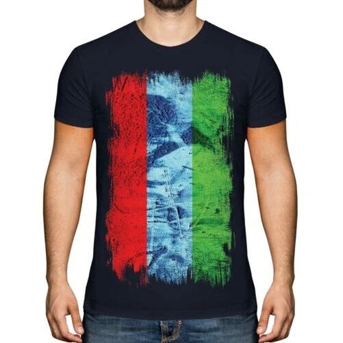Karelien Grunge Flagge Herren T-Shirt Fußball Geschenk Kleidung Jersey