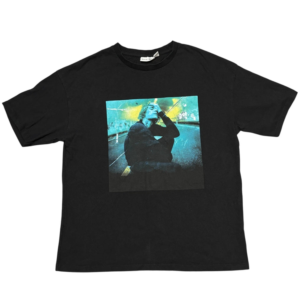 Justin Bieber Shirt Large Black Tour Concert Merch Music Band Tee Graphic Tee