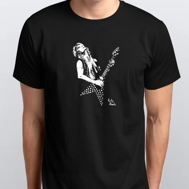 Randy Rhoads Guitar Tribute Unisex T-SHIRT S M L XL XXL 3 4 XL colours Black