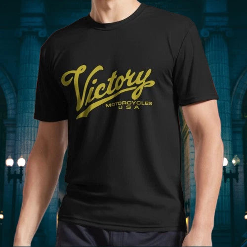 NEW! VICTORY MOTORBIKES Logo Long Sleeve T-Shirt Funny Size S to 5XL