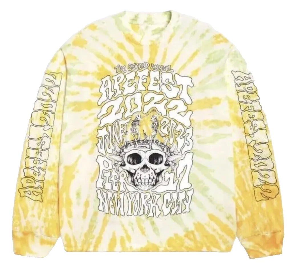 Bored Ape Yacht Club BAYC Ape Fest 2022 Dancing Skeleton Long Sleeve Tee Size XL