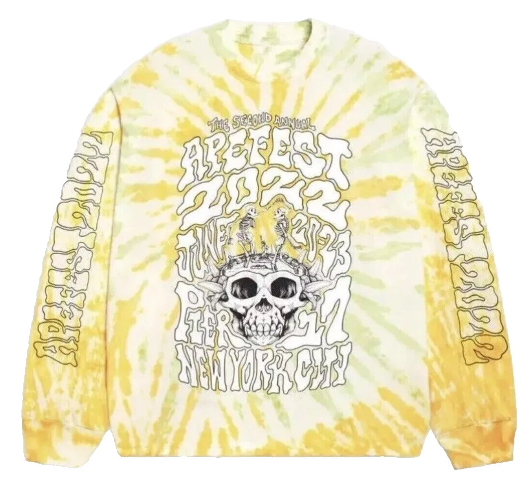 Bored Ape Yacht Club BAYC Ape Fest 2022 Dancing Skeleton Long Sleeve Tee Size XL