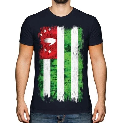 Abchasien Grunge Flagge Herren T-Shirt Apsny Abchasisch Abkhaziya Abchasische