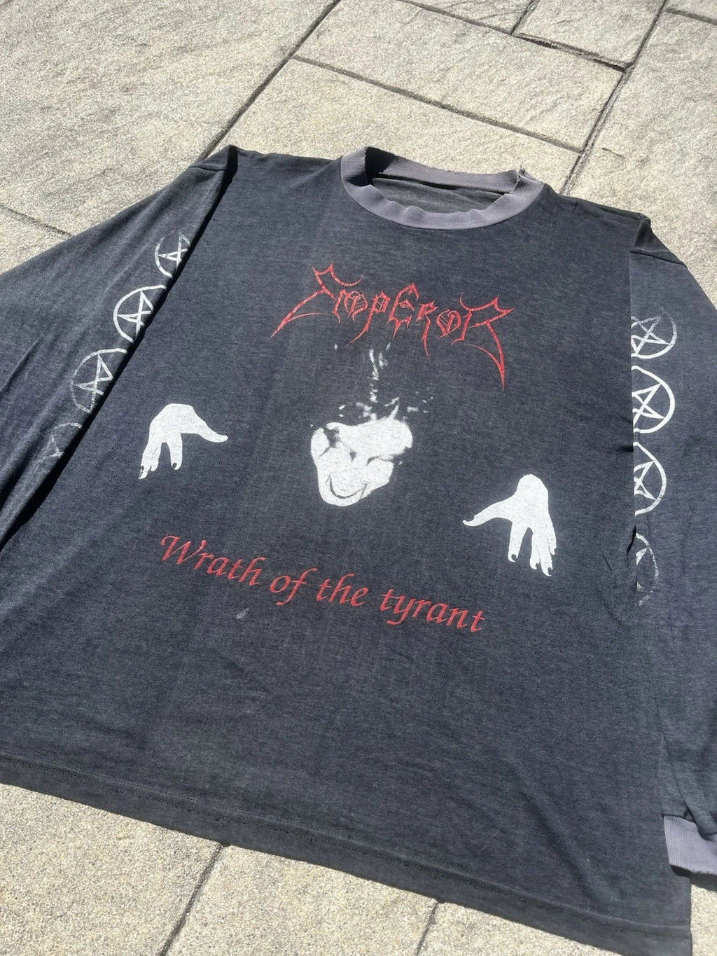 Vintage 90’s Morbid Ghoul Emperor Black Metal T-Shirt XL Wrath Of The Tyrant