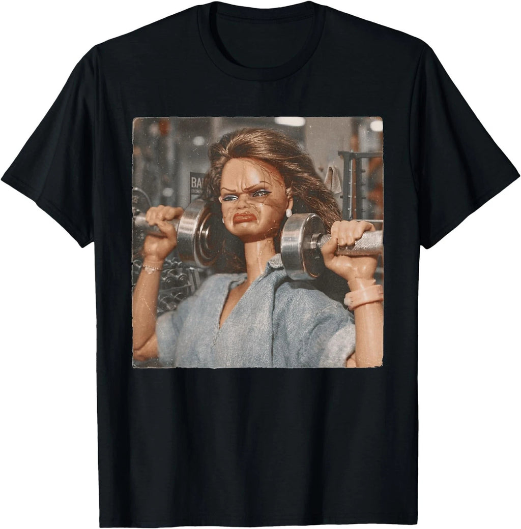 Funny Disgusting Gym Girl Vintage Workout Meme Humor Fitness T-Shirt