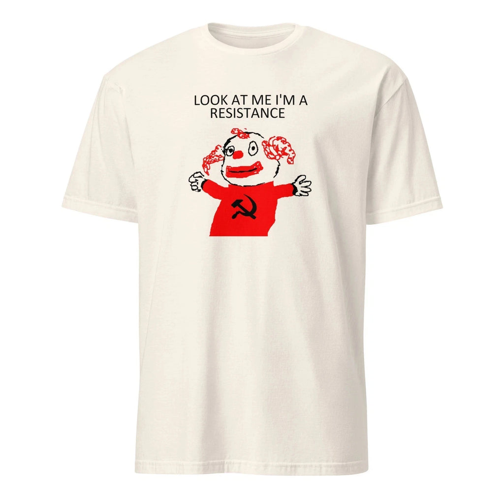 Look I’m Resisting T-Shirt | Anti-Communist Political Satire Parody Tee