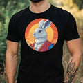 Mens Rabbit Anime Style Print Cotton T-Shirt Size XS to 5XL