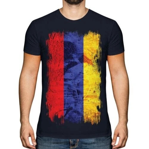 Armenien Grunge Flagge Herren T-Shirt Hayastán Fußball Armenisches Geschenk