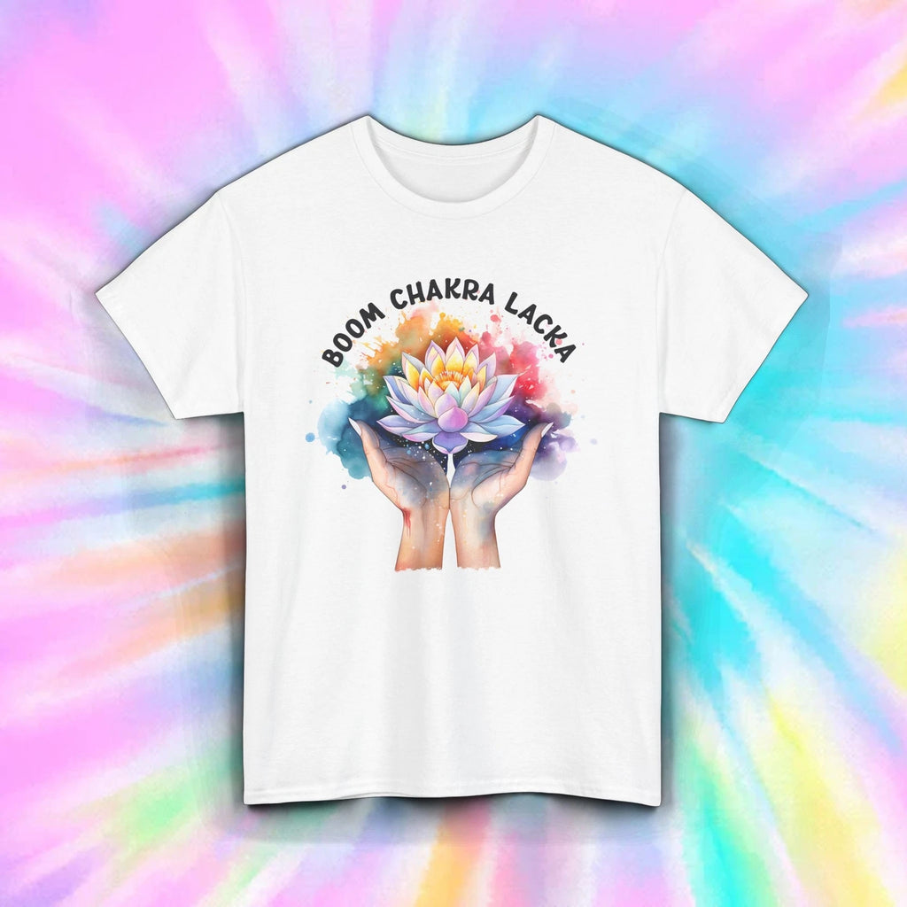 Boom Chakra Lacka Shirt Funny Spiritual Lotus Meditation Yoga Gift Tee S-5XL