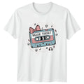 Never Forget Womens T-Shirt Pastel Goth Retro Music Birthday Gift For Her