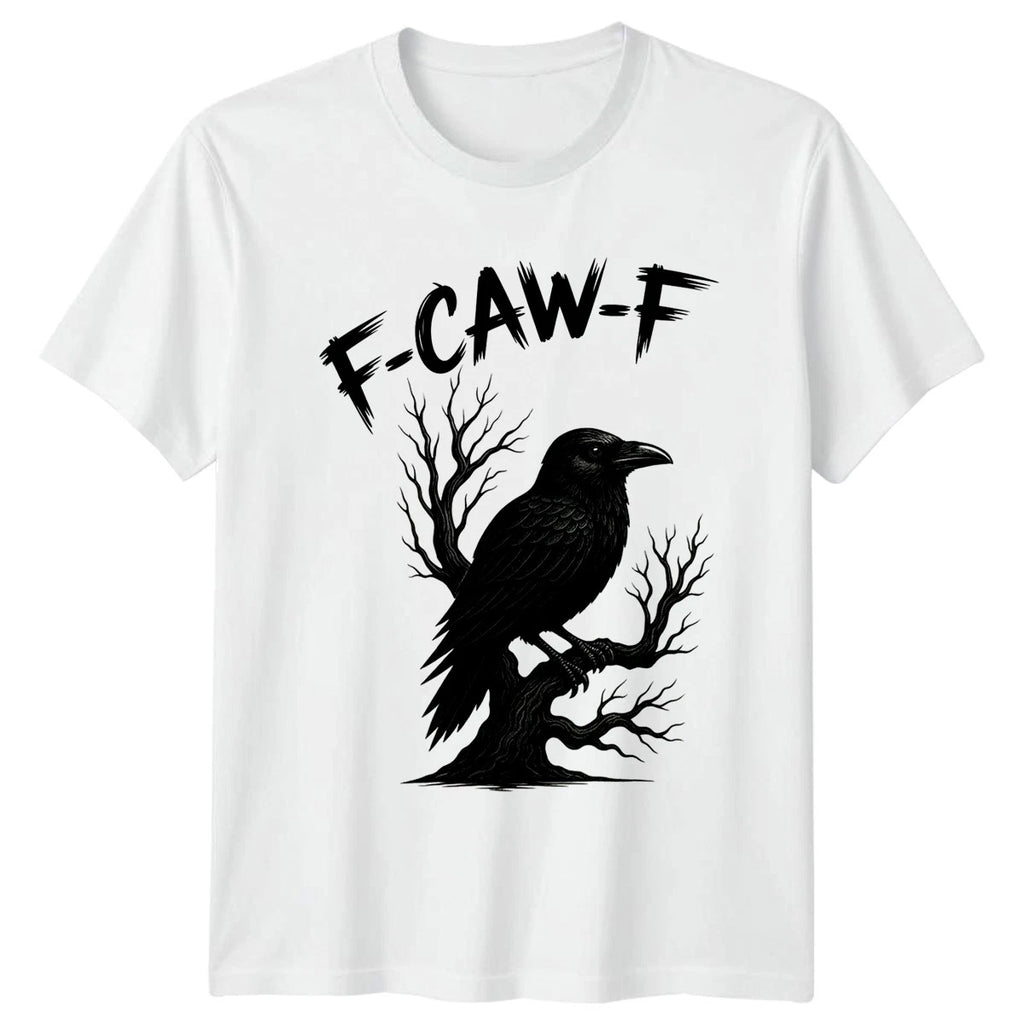 F-Caw-F Crow Gothic Birds Mens T-Shirt Womens Tee Graphic Unisex Top