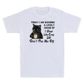 Black Cat Drink Coffee Don't Piss Me Off Funny Novelty Shirt Men's T-Shirt Tee