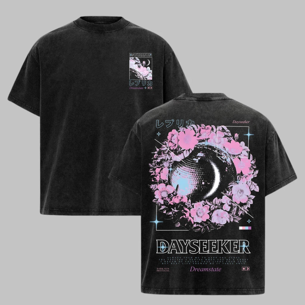 Dayseeker T-Shirt Band Merch Music Lovers Acid Wash Unisex Streetwear Clothing