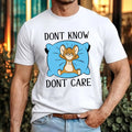 Jerry Mouse Dont Know Dont Care T-Shirt Funny Lazy Mood Quote Birthday Gift Top