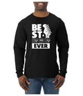 Best Dad Ever Funny Guitar Player Chords Joke Mens Long Sleeve Shirt