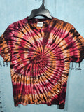 PortnCompany Shirt Knit Top Cotton RED ORANGE Adult Festival Hippie Cotton Med