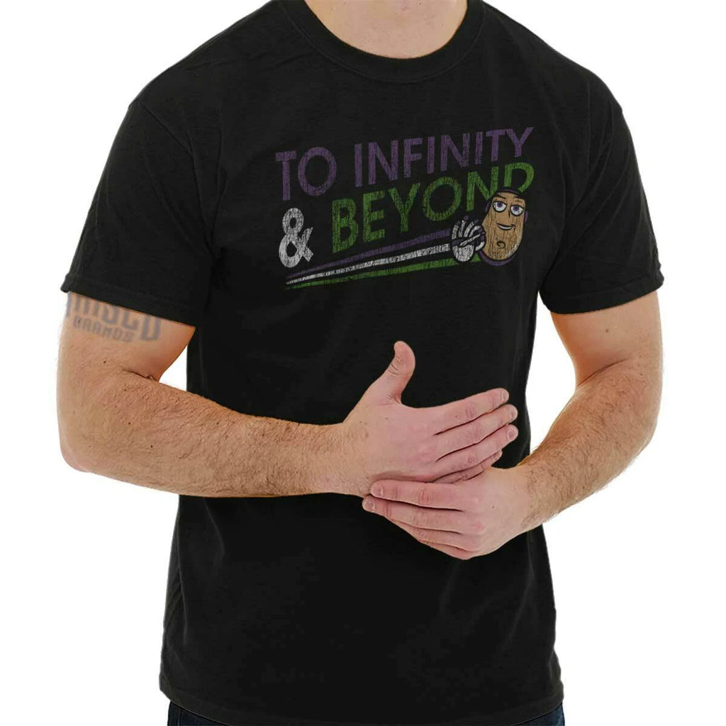 Funny Marijuana Stoner Infinity Beyond High Womens or Mens Crewneck T Shirt Tee