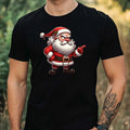 Mens Funny Santa Theme Cotton T-Shirt Size XS to 5XL