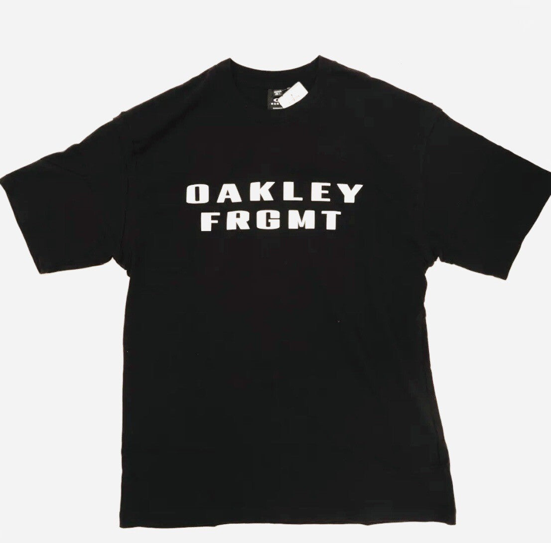 NEW OAKLEY FRAGMENT COLLABORATION T-SHIRT MENS SIZE LARGE BLACK LIMITED EDITION