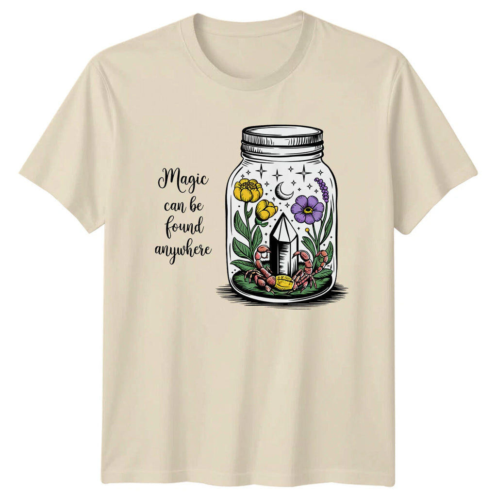 Magic Can Be Found Anywhere Boho Celestial Jar T-Shirt