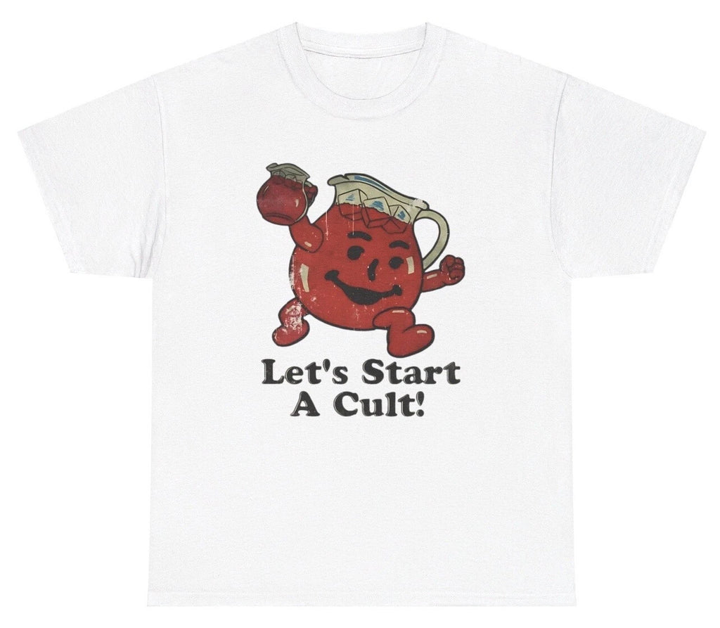 Let’s Start A Cult T Shirt Funny Y2K Edgy Dank Meme Humor Funny Dark Humor Tee