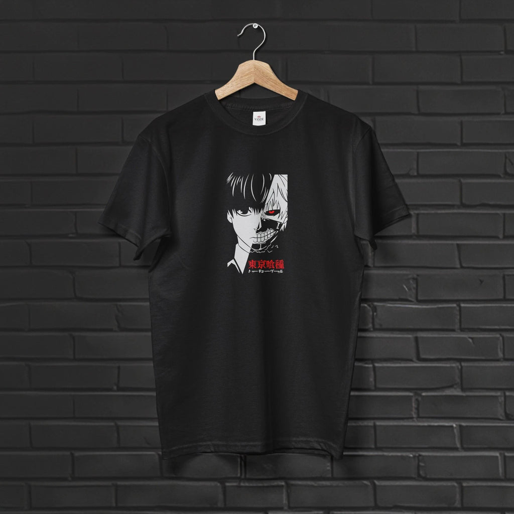 Ken Kaneki Anime T Shirt Ghoul Mask Graphic Cotton Streetwear Fan Tee