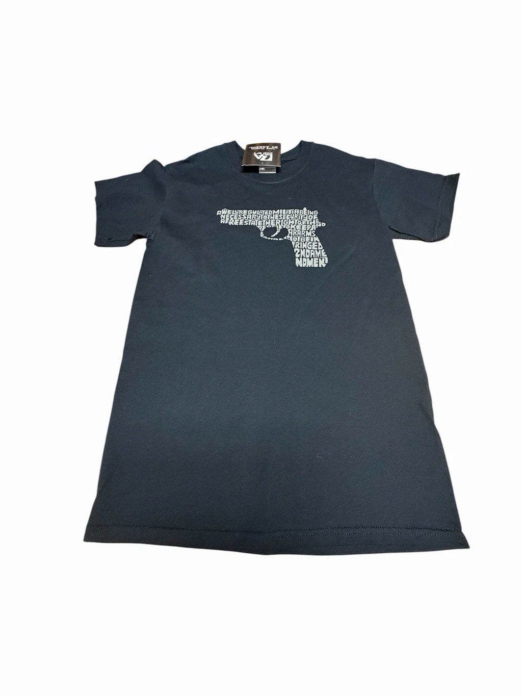 LA Pop Art Gun T-Shirt Men's Unisex Size Small Black