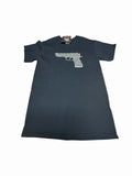 LA Pop Art Gun T-Shirt Men's Unisex Size Small Black