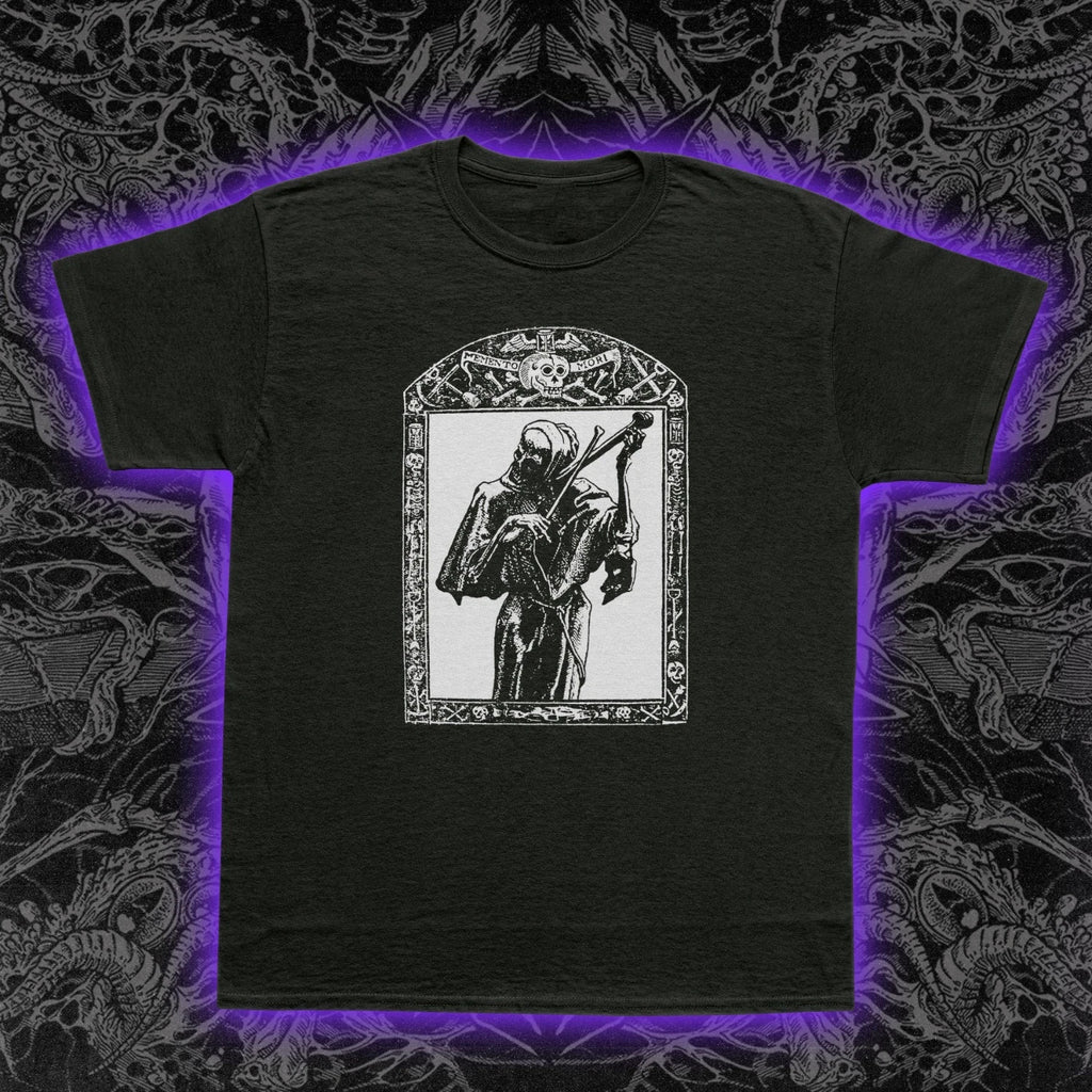 Reaper's Violin T-Shirt Memento Mori Gothic Macabre Dark Art Death Tee S-5XL