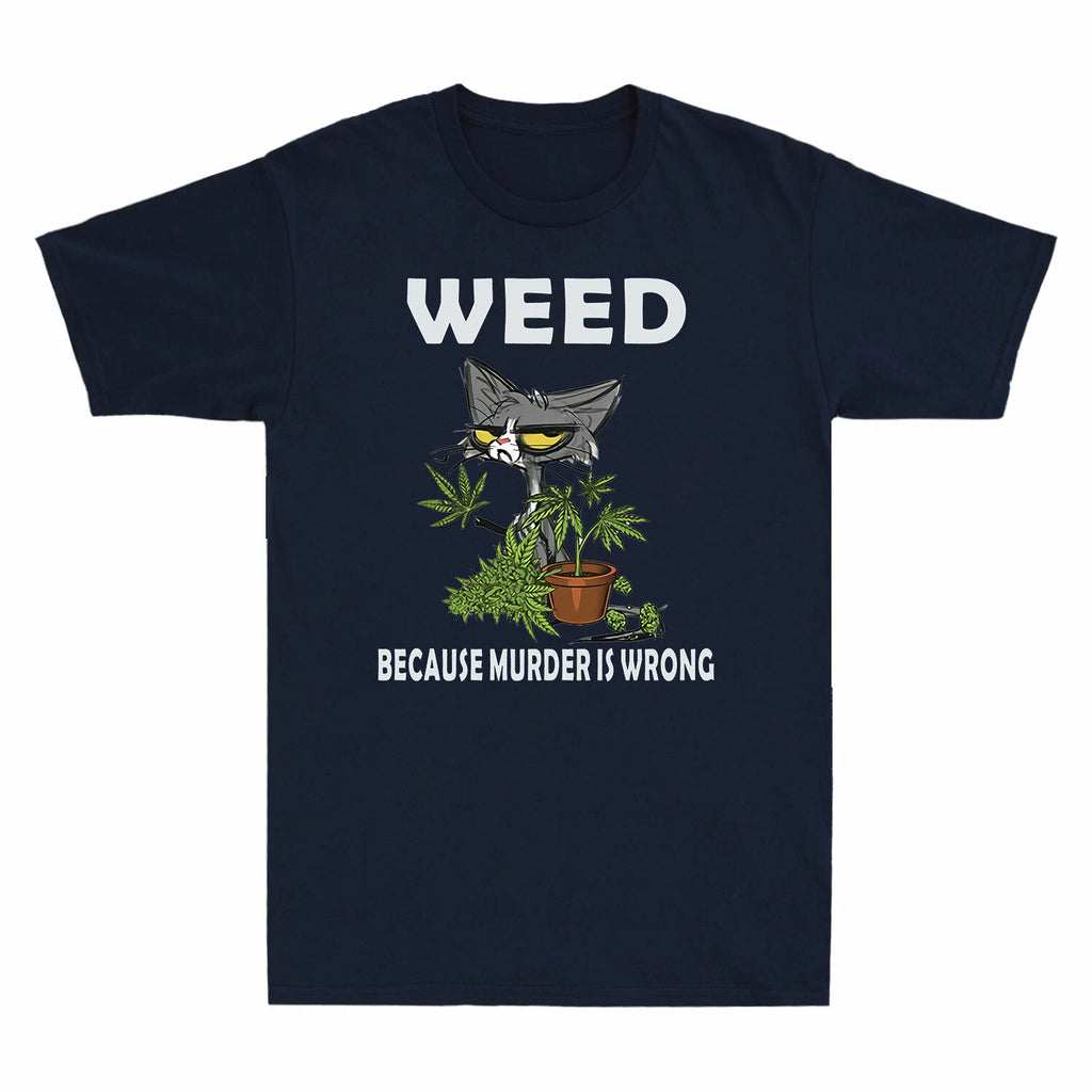 Reading And Coffee Because Murder Is Wrong Cat Lover Coffee & Book Men's T-Shirt