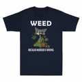 Reading And Coffee Because Murder Is Wrong Cat Lover Coffee & Book Men's T-Shirt