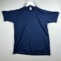 VINTAGE Jerzees Shirt Mens Large Blue USA Plain Blank Skater 90s Streetwear Y2K