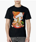 Ramen Cat Neko Anime Kawaii Japanese Merch Gifts Women Mens T-Shirt Size XL NWOT