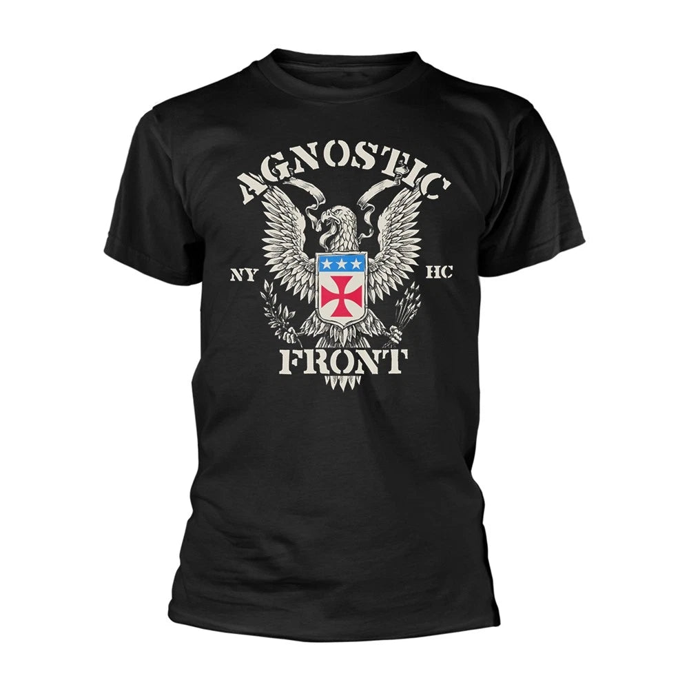 AGNOSTIC FRONT - EAGLE CREST BLACK T-Shirt Small