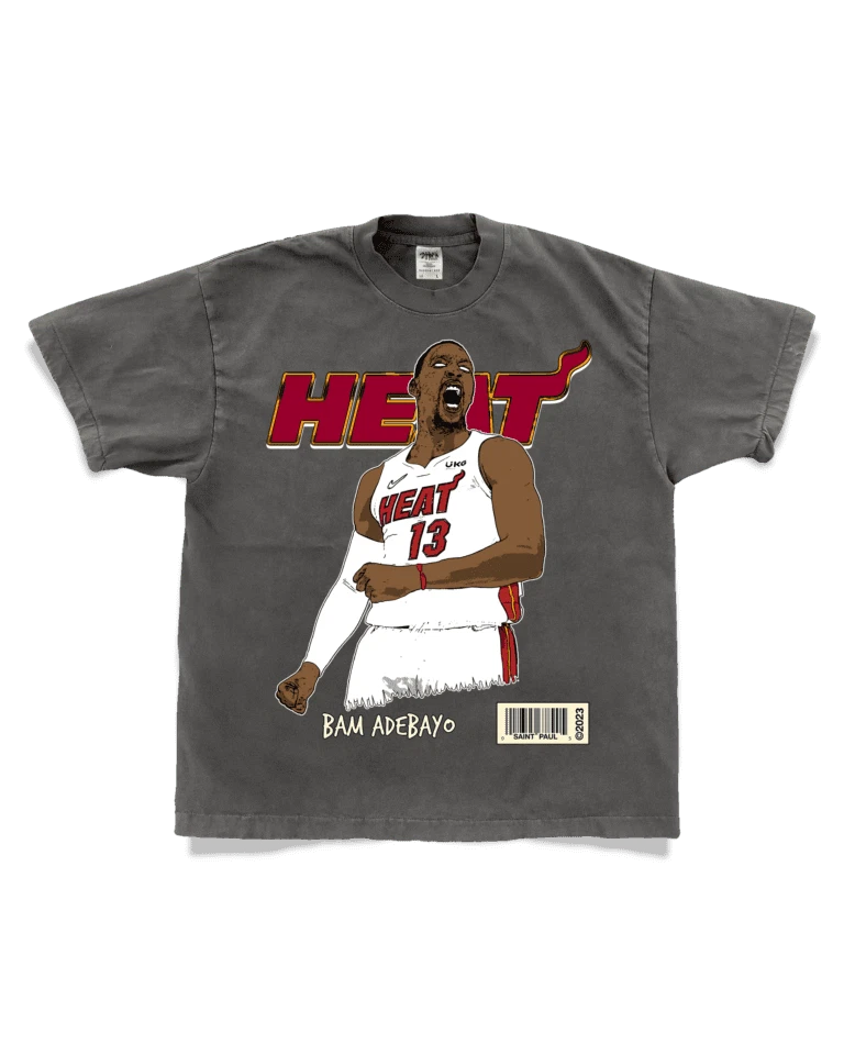 Bam Adebayo Heat 2023 East Pack Vintage NBA Graphic T-Shirt