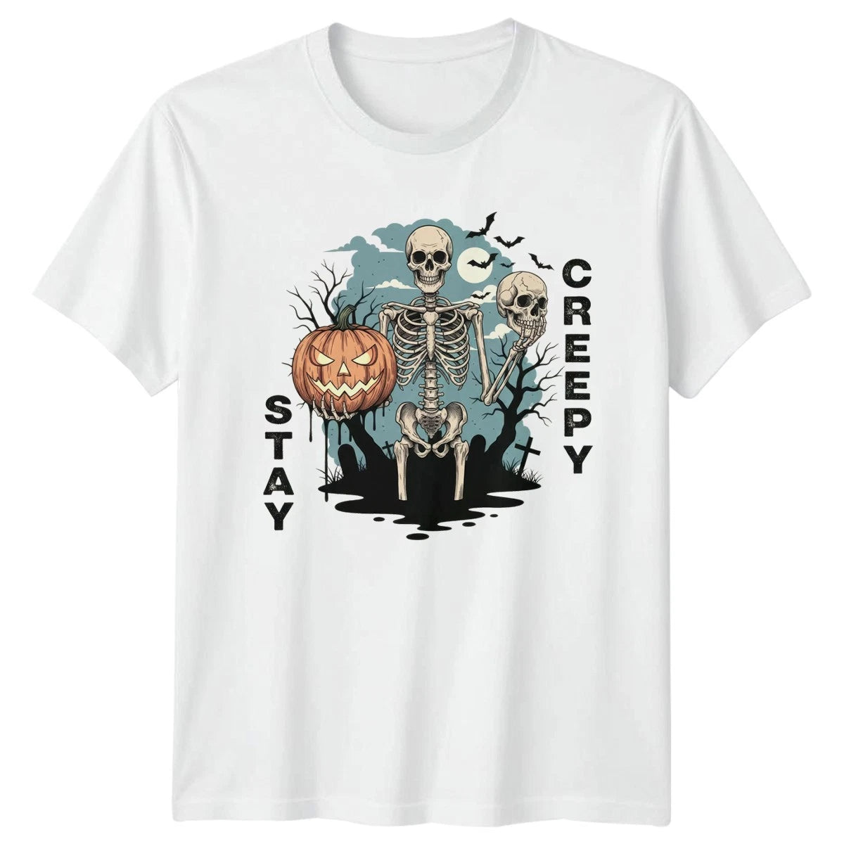 Stay Creepy T-Shirt Gothic Art Halloween Gift For Him And Her