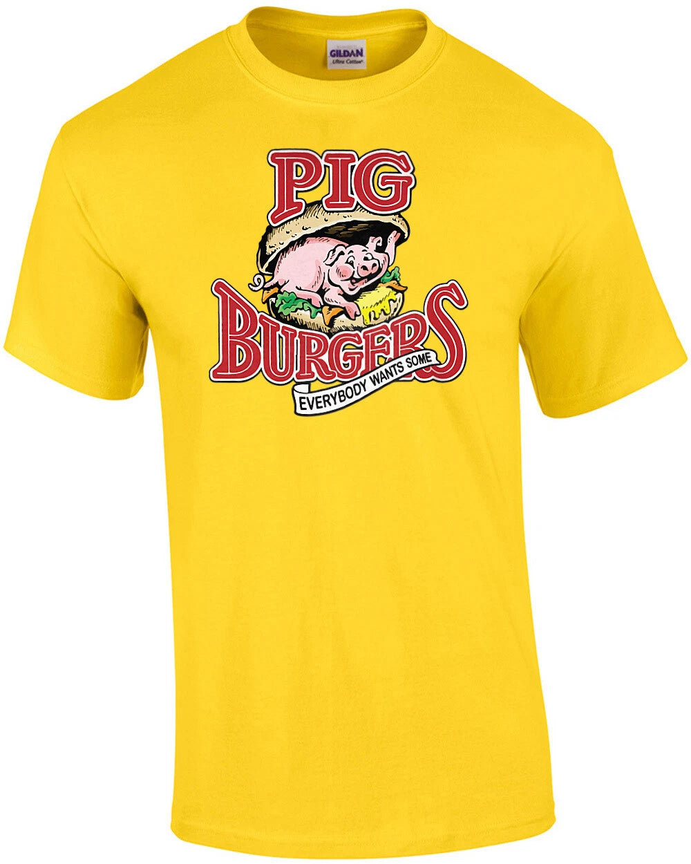 Pig Burgers - Everybody wants some - Better Off Dead - 80's T-Shirt