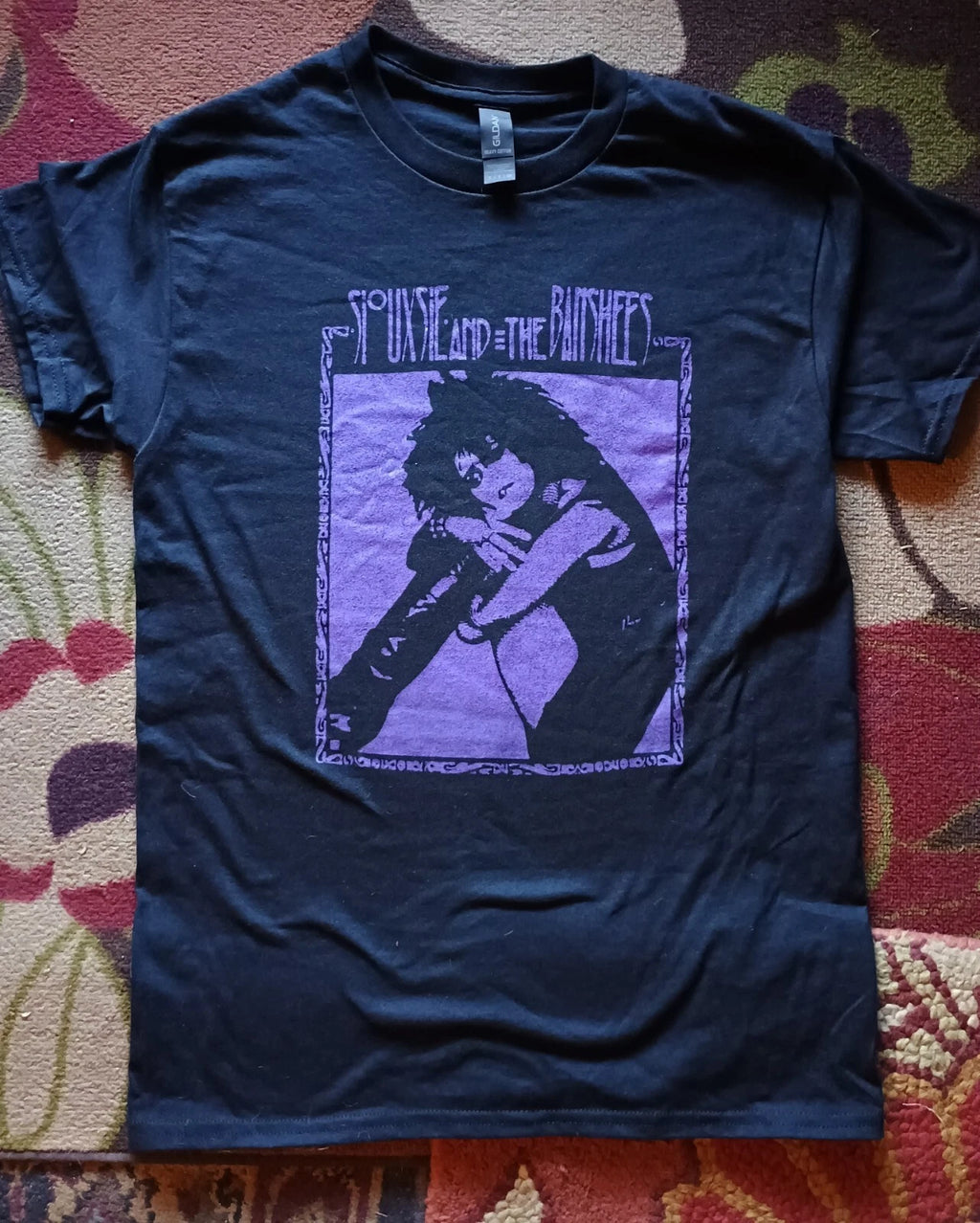 XL SIOUXSIE and the BANSHEES Purple Boots-Shirt goth punk