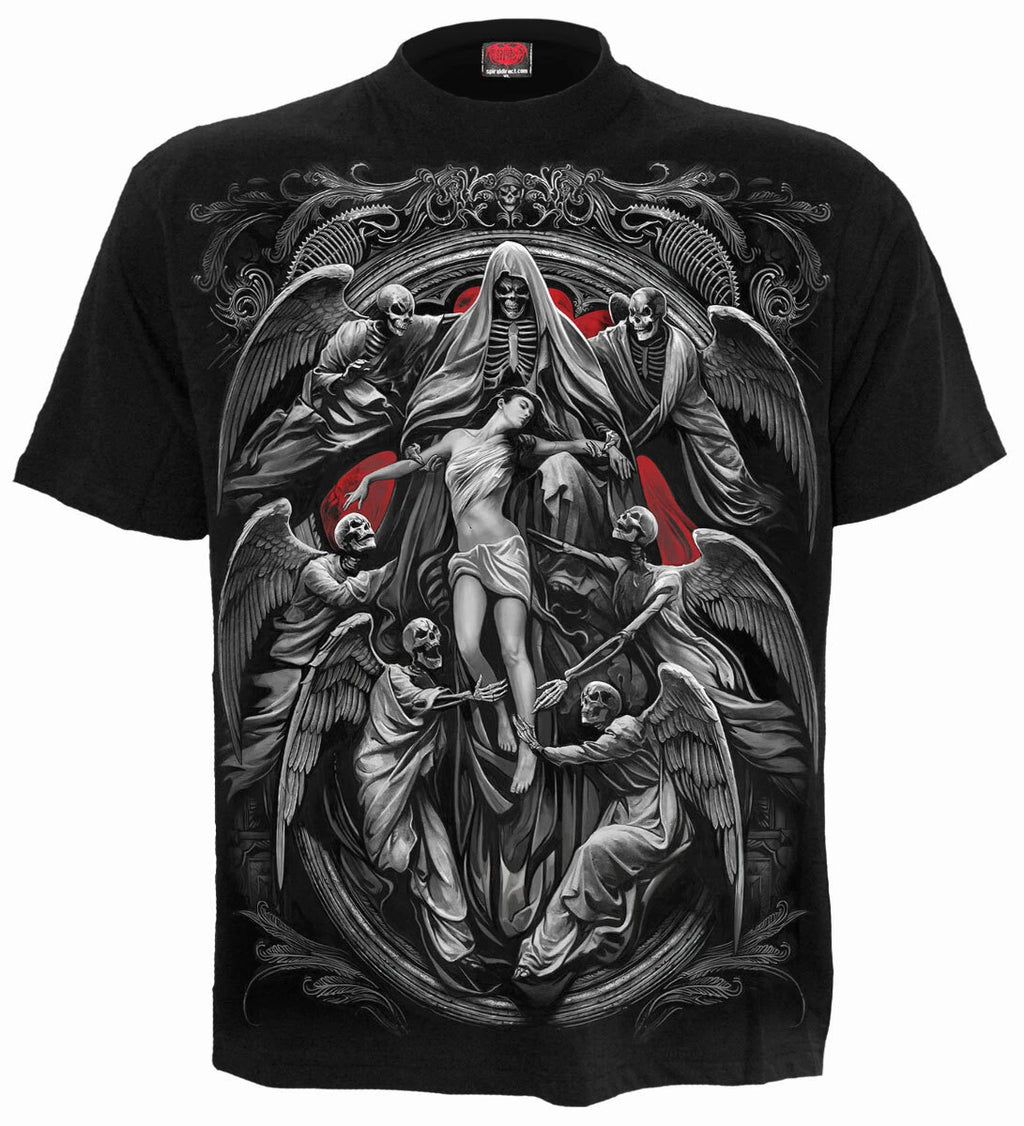 Spiral Direct REAPER'S DOOR T-Shirt/Biker/Goth/Skull/Horror/Angel/Reaper/Top/Tee
