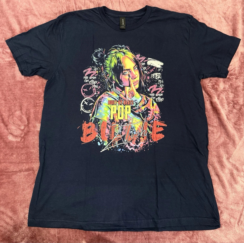 Billie Eilish Singer Music Celebrity Pop Art T Shirt Size Large