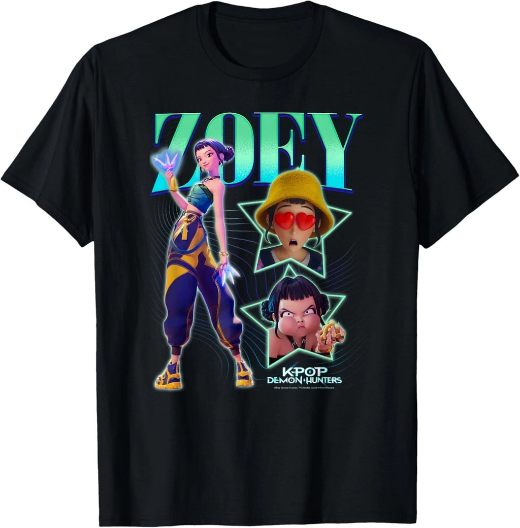 Kpop Demon Hunters Zoey Showcase Y2K Style Poster T-Shirt