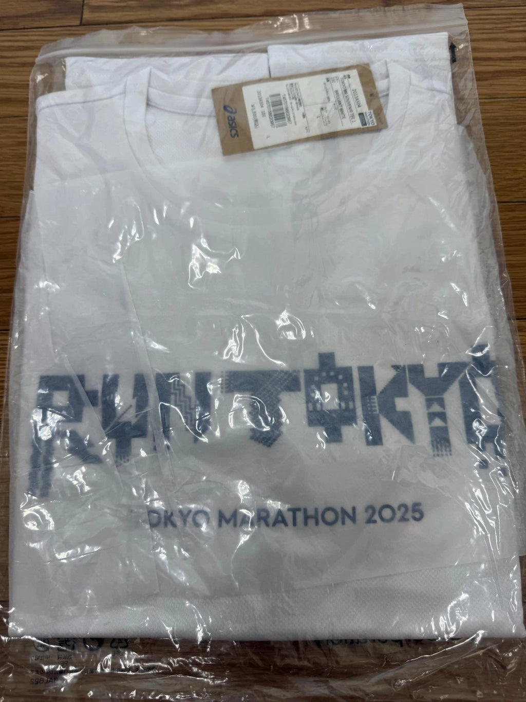 Tokyo Marathon 2025 ASICS Pixel Art White Official T-Shirt Japan 2013A504.100