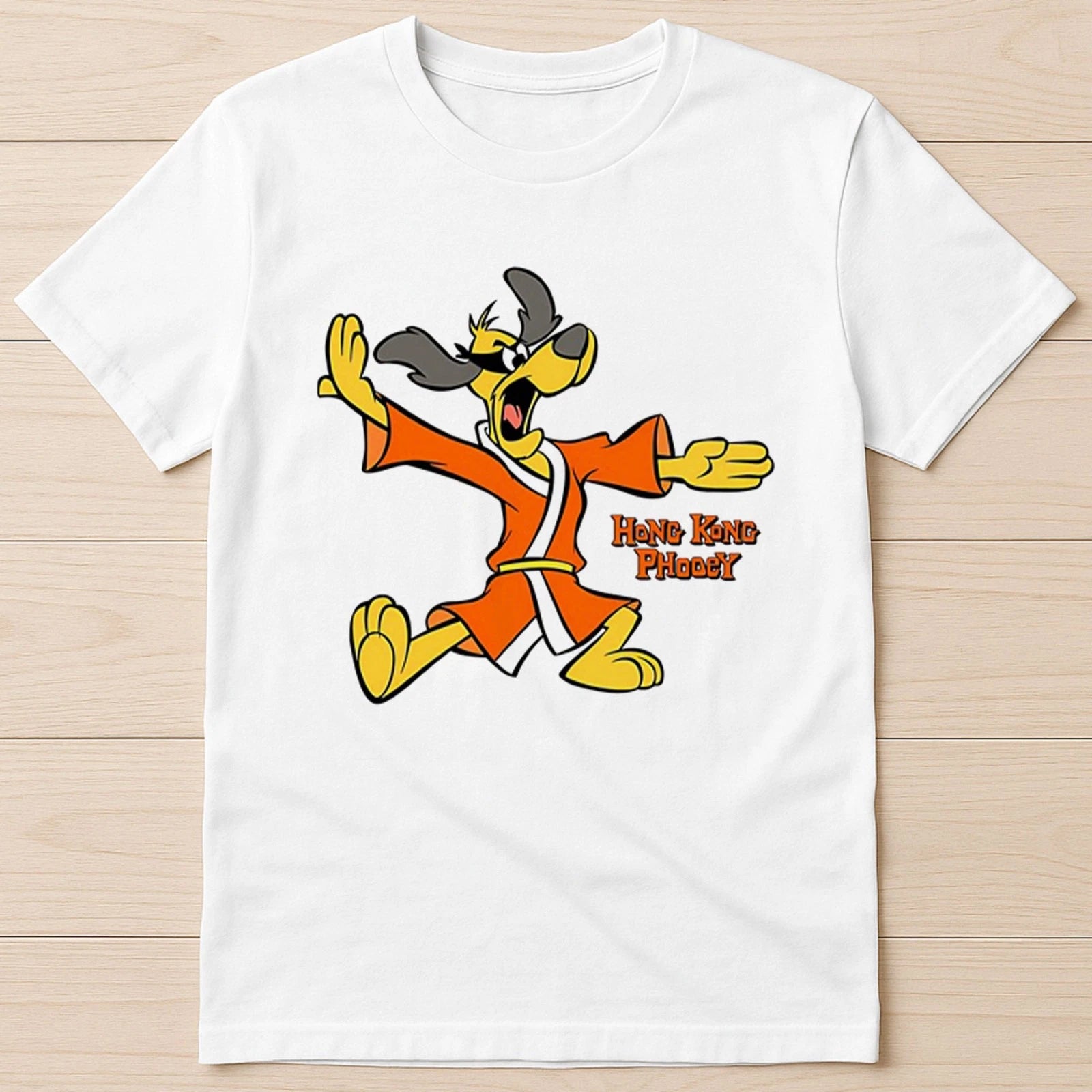 Hong Kong Phooey Funny Animation Cartoon Funny Retro Gift Tee T Shirt 8040